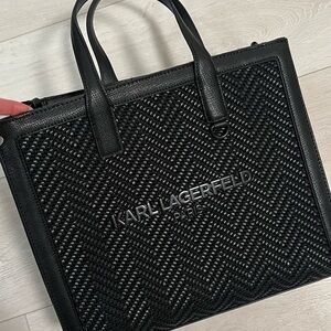 Karl Lagerfeld Nouveau Tote - Black Chevron